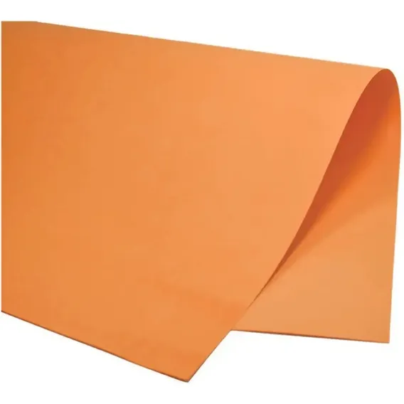 Papel Cartolina Dupla Face Colorset 48x66 Pct C/ 20 Cor Laranja Liso Foto 1