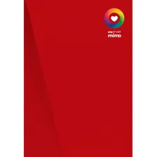 Papel Color Pop A4 180g Vermelho Puro Mimo 25 Unidades Foto mini  2