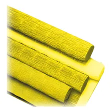 Papel Crepom Super Crepe 48cmx2,50m Liso Amarelo Foto mini 1
