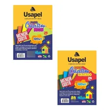 Papel Criativo 120g Kit Neon E Colorido A4 - Usapel Cor Color Liso Foto mini 1
