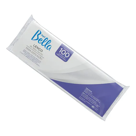 Papel Depilacao 100 Folhas Fibra Natural - Depil Bella Foto 1
