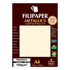 Papel Dourado Metálico A4 210x297mm 180g Filipaper 15 Folhas Foto mini 1