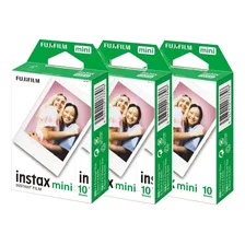 Papel Filme Para Instax Mini 7, 8, 9, 11, 12 - Pack 30 Fotos Cor Branco Foto mini 4
