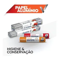 Papel Folha Alumínio 7,5metros X 30cm Rolo Bobina Inoven Foto mini 4