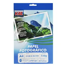 Papel Foto 150g A4 210x297mm 50 Folhas Brilhante Foto mini 1