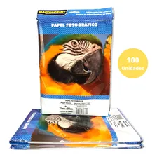 Papel Fotográfico 100 Folhas Foto Glossy 180g A4 Brilho Foto mini 1