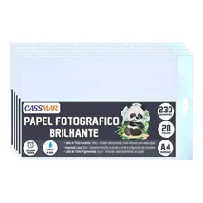 Papel Fotográfico 230g Glossy A4 À Prova D´água 100 Folhas Foto  mini 1