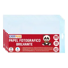 Papel Fotográfico A3 180g Brilhante 297x420m Cassmar 20 Fls Foto mini 1
