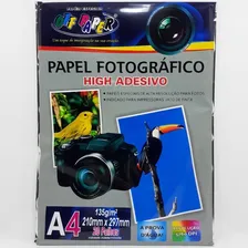 Papel Fotográfico A4 Adesivo 135g Off Paper 20 Folhas Foto mini 2