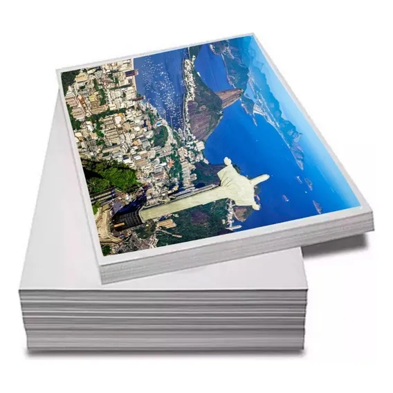 Papel Fotográfico Adesivo 115g Matte A4 Fosco 80 Folhas Cor Branco Foto 1