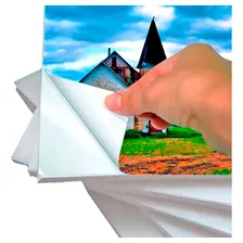 Papel Fotográfico Adesivo A4 Brilhante 130g 20fls Foto mini  3