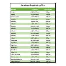 Papel Fotográfico Adesivo Matte Fosco A4 130g 100 Folhas Foto mini 3