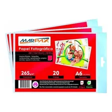 Papel Fotográfico Brilhante 10x15 Cm 260g 20 Folhas Foto  mini 1