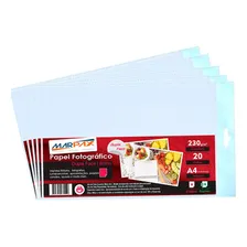 Papel Fotográfico Dupla Face Brilhante A4 230g 100 Folhas Foto mini 1