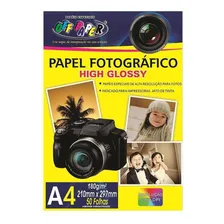 Papel Fotográfico High Glossy A4 180gr 50 Folhas Off Paper Foto mini 1