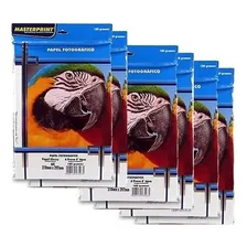 Papel Fotográfico Masterprint 180g A4 Glossy Kit 300 Folhas Cor Branco Foto  mini 1