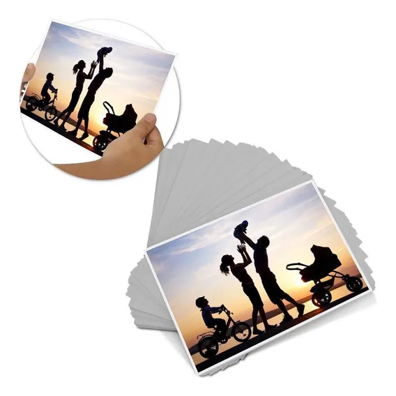 Papel Fotográfico Premium 180g Glossy A4 500 Folhas Foto 1