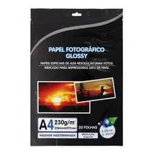 Papel Fotográfico Premium A4 Glossy 230g 20 Folhas Foto mini 1
