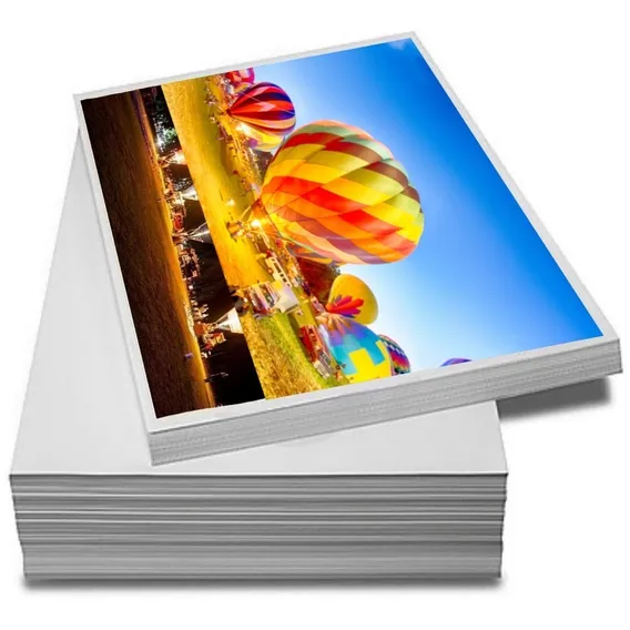 Papel Glossy Fotográfico135 Gr (brilhante) Photo 100 Folhas Cor Branco Foto 1