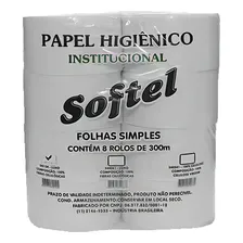 Papel Higienico 300 Metros Luxo Branco Com 8 Rolos Foto mini 1