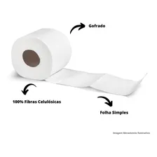 Papel Higiênico Folha Simples Macio Suave 30m 64 Rolos Foto mini 2