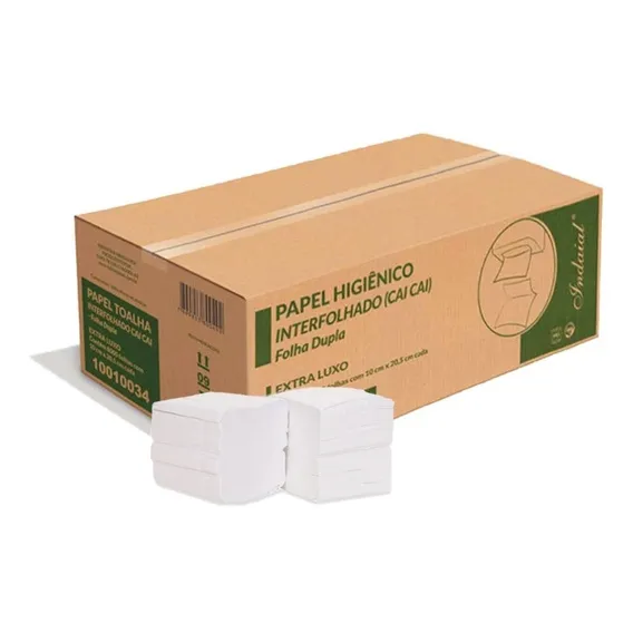Papel Higiênico Interfolhado Folha Dupla C/ 8000 Fls Foto 1