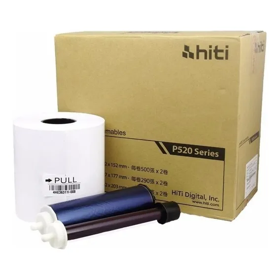 Papel Hiti P520/525 15x20 - Cx C/ 1 Rolo + 1 Ribon 250 Fotos Foto 1