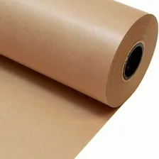 Papel Kraft Puro Bobina 80cm X 140 Mts 80g Para Embalagens Foto mini 3
