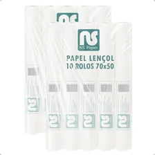 Papel Lençol Descartável para Maca 70x50 Paper 10 rolos Branco Foto mini 1