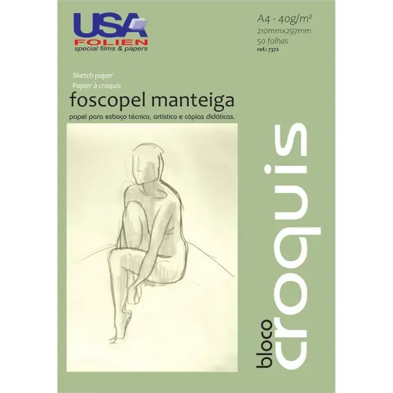 Papel Manteiga 40g Croquis A4 Foto 1