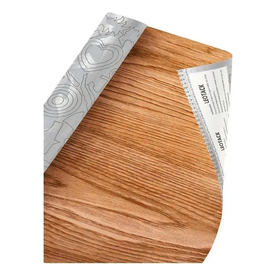 Papel M贸veis Adesivo Envelopamento Madeira 5mtx45cm Cor Carvalho Foto 1
