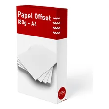 Papel Offset 180g Caixa Com 500 Folhas Tamanho A4 Branco Foto  mini 1
