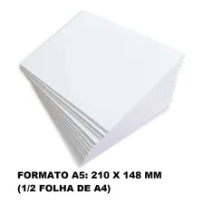 Papel Offset 75g 500 Folhas A5 Branco Sulfite 210x148mm Foto mini 3