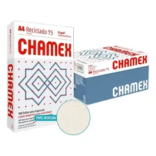 Papel Ofício A4 Reciclado Chamex 75g Pacote 5000 Folhas Eco Cor Bege Foto  mini 1