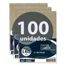 Papel Para Cartonagem Pardo Tipo Holler 1,65mm A4 100un Cor Cinza Liso Foto mini 2