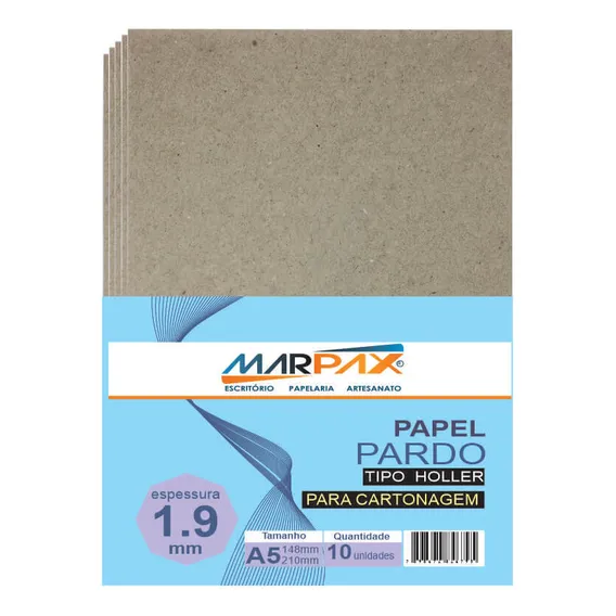 Papel Para Cartonagem Pardo Tipo Holler 1,9mm A5 10un Foto 1