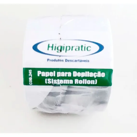 Papel Para Depilação 100 Folhas (sistema Rollon) Higipratic Foto 1