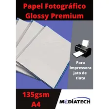 Papel Photo Glossy A4 135gsm 20fls Fotográfico Foto mini 1
