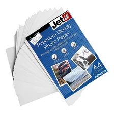 Papel Premium Glossy Adesivo Prova D'água 115g A4 20 Folhas Cor Branco Foto mini 1