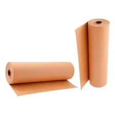 Papel Semi Kraft Bobina 45cm Envelopamento Embalagem 1,5kg Foto mini 4