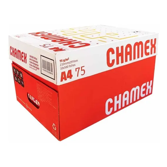 Papel Sulfite A4 Chamex Office 5000 Folhas Foto 1