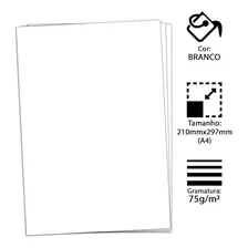 Papel Sulfite Chamex A4 Office 2000 Folhas 75g 4 Resmas Cor Branco Foto mini 3