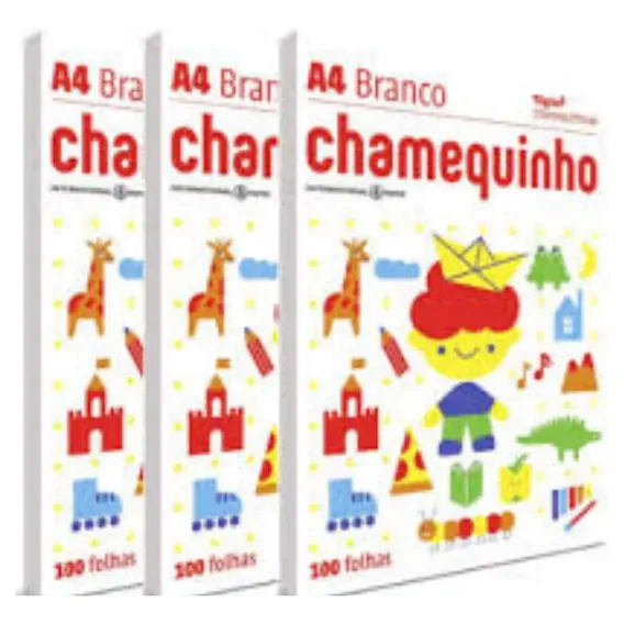 Papel Sulfite Com 300 Folhas Chamequinho Branco Foto 1