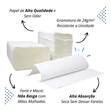 Papel Toalha Interfolha 1000 Folhas Branco 100% Celulose Foto mini 2