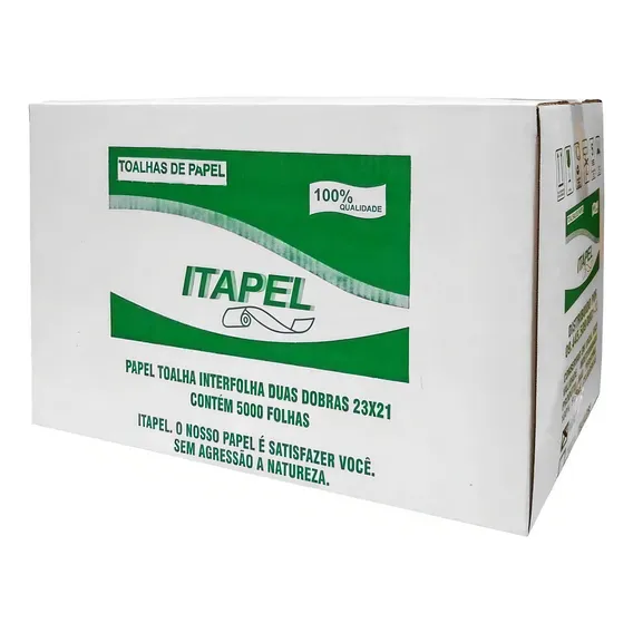 Papel Toalha Interfolha 23x21 Itapel Luxo 5000 Folhas Foto 1