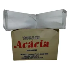 Papel Toalha Interfolha Branco Lavabo Banheiro 1000 Folhas Foto mini 1