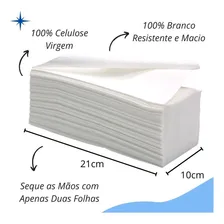 Papel Toalha Interfolha Branco Luxo Premium 100% Celulose Foto mini 3