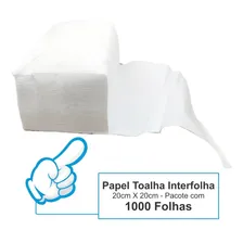 Papel Toalha Interfolha Branco Luxo Resistente 1000 Folhas Foto mini 1