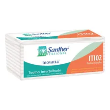 Papel Toalha Interfolha Folha Dupla Inovatta Santher 480 Fl Foto  mini 1