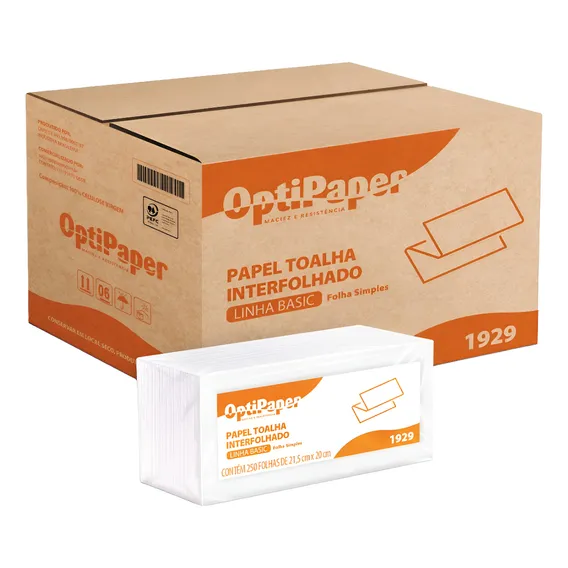 Papel Toalha Interfolhado Duas Dobras 4500 Folha Branco Luxo Foto 1